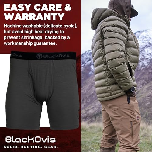 Venture Merino Boxer Brief - Cement - 3XL4