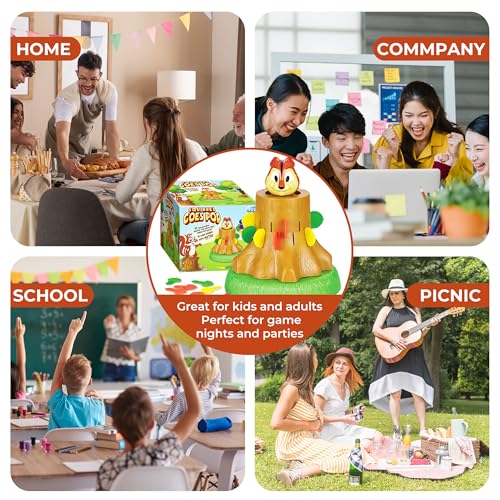 Pop Up Board Game, Pop The Squirrel Family Game miniatura 5
