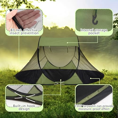 Carpa Pop Up Mosquito para Camping, 86.6x59x45.3 pulgadas miniatura 3