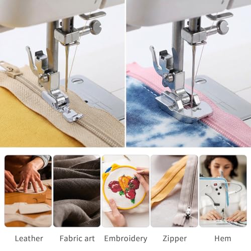 Kit de 4 pies prensatelas para cremalleras miniatura 6