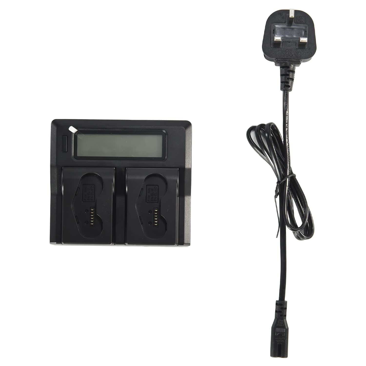 Cargador doble LCD para Nikon EN-EL18d y baterías de cámaras D4 D4S D800 8