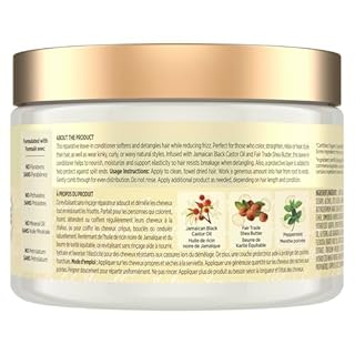 SheaMoisture Jamaican Black Castor Oil Strengthen & Restore for damaged or chemically processed hair Leave-In Conditioner cruelty-free hair treatment 340mL