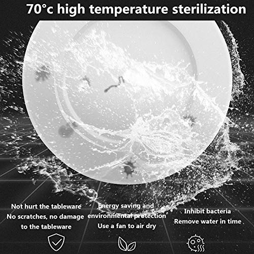 Tafelmodel Vaatwasser Compacte draagbare mini-vaatwasser Led scherm 360° en spray 72℃ hoge temperatuur Aanrecht 6 couverts Energiezuinig, intelligent drogen, gemakkelijk schoon te maken - Afbeelding 3