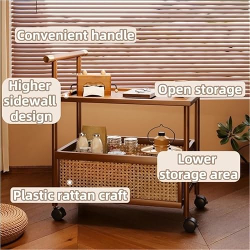 Table d'appoint roulante 50 cm pour optimiser l'espace des petits salons