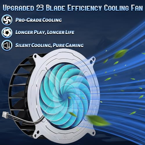 Ventilador PS5 de alta densidad con 23 aspas ultra silenciosas de repuesto 4