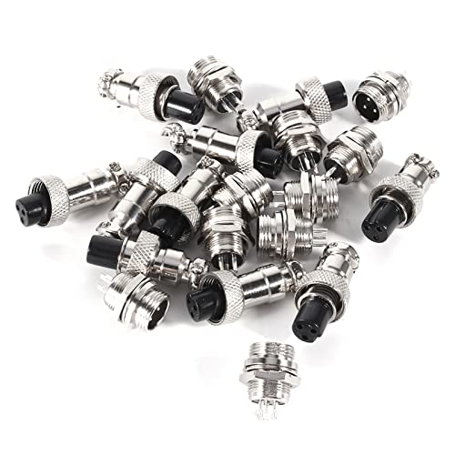 Conector de Avión GX12 3Pin Metal Duradero 10 Set miniatura 1
