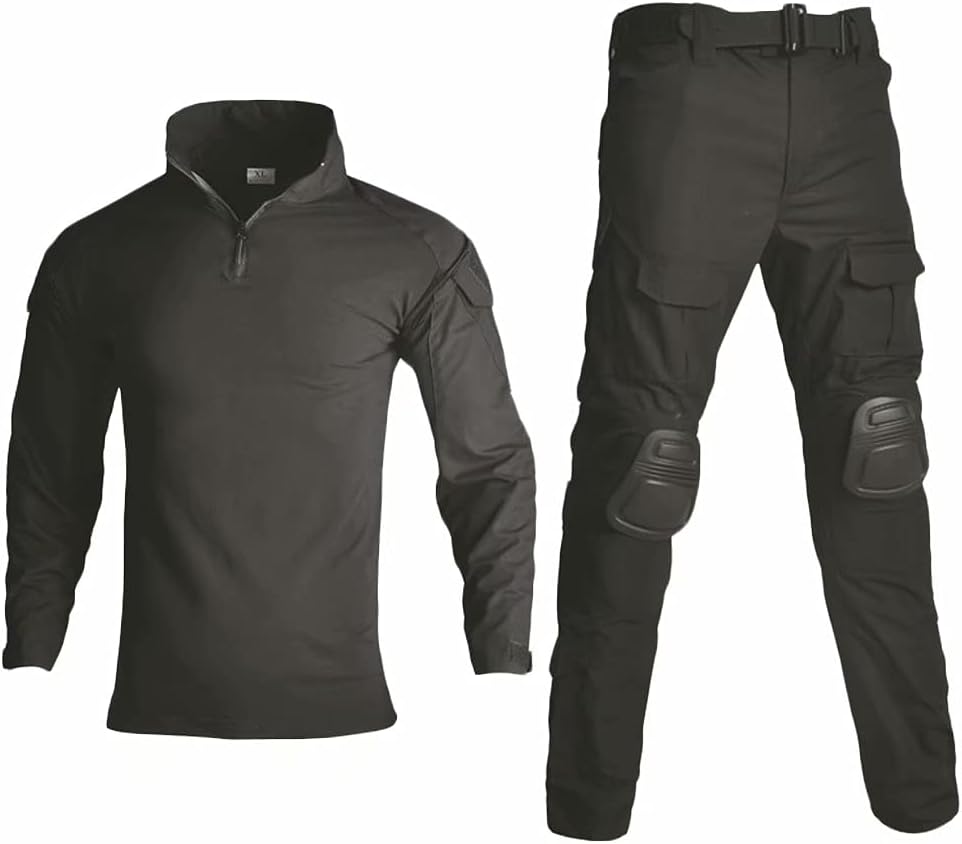 Lilychan Men's Military Uniform Airsoft Tactical Army Suits Combat Shirt Pants Paintball Gear