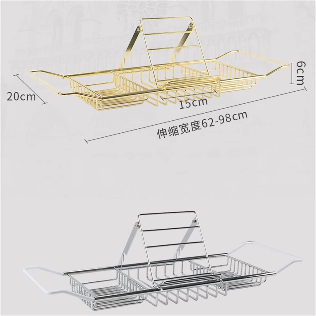 VIDI Retractable Stainless Steel Bathtub Storage Rack Multifunctional Towel Accessories