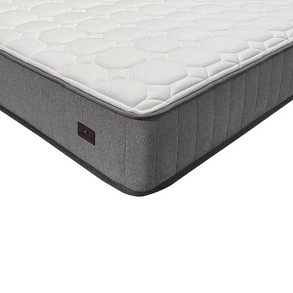 Danube HomeNatural Memory Foam With Pocket Spring Mattress | Medium Firm Feel | Single Mattress | Spine Balance For Pressure Relief | 26 cm Thickness - White | Size L190xW90