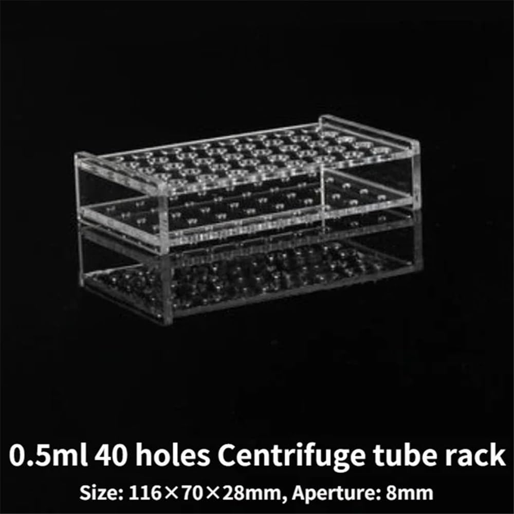 Lot de 2 supports de tubes à centrifuger en acrylique avec trou d'aération (24/48/96)(1.5ml 48-holes)