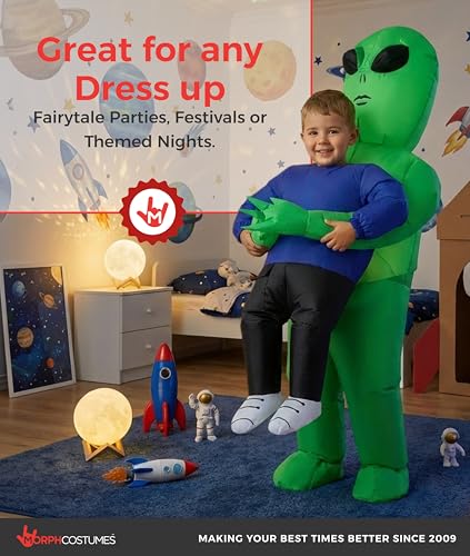 Disfraz Inflable de Alien para Niños 4-6 Años miniatura 5