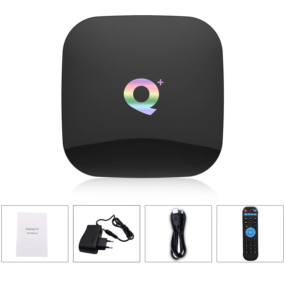 Android TV Box Q Plus 10.0 2GB RAM 16GB ROM H616 Quad Core Cortex-A53 6K 3D 2.4GHz WiFi 10/100M Ethernet