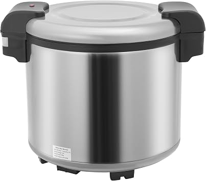 Commercial Rice Warmer 6.08gal/100cup Electric Rice Cooker Stainless Steel Inner Pot Soup Warmer with Rice-Spoon, Large Capacity Food Warmers, 149f Constant Temperature, Non-stick, 110V 105W