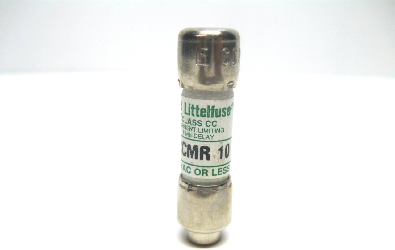 Littelfuse CCMR-10 or CCMR010, 10 Amp (10A) 600V , Time Delay, Current Limiting Class CC Rejection Cartridge Fuses