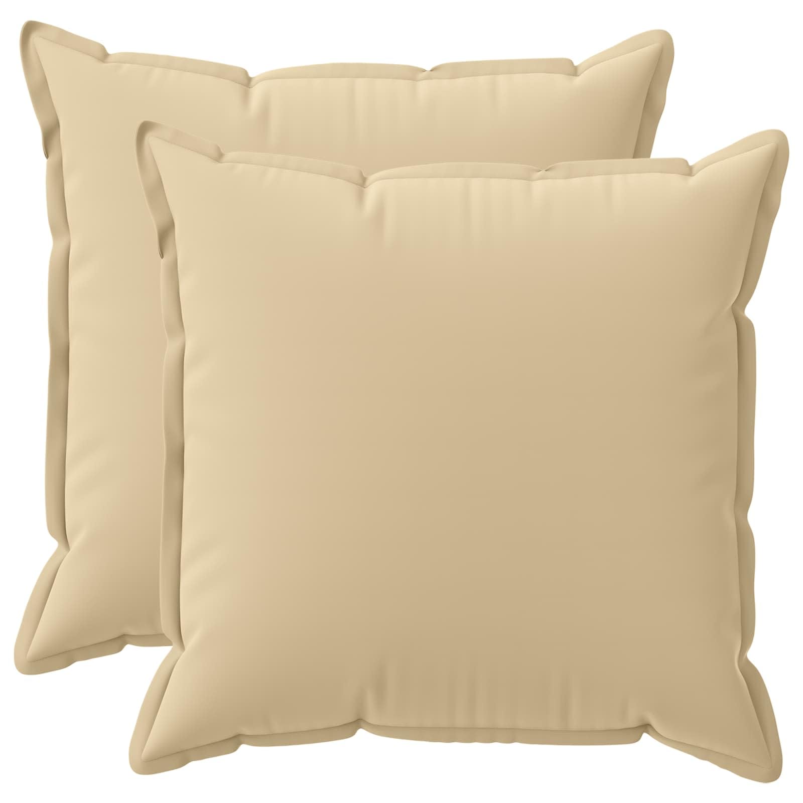 vidaXL Cushion Cover 2 pcs HOUTEN Beige 60 x 60 cm Polyester