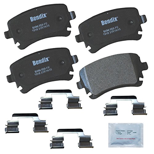 Image of Bendix Priority1 CFM1018 Semi-Metallic Rear Brake Pads for Select Models Audi A4,A4 Quattro,A5,A5 A6,A6 A8 allroad,RS4,RS6,S4,S5,S6,S8,TT RS Bentley Continental,Volkswagen EuroVan,Phaeton,Transporter