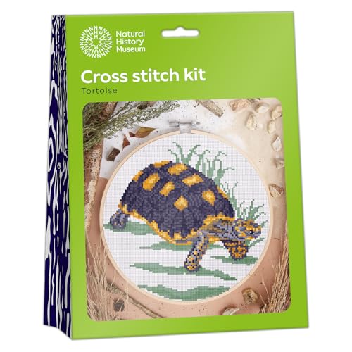 Broderie point de croix tortue activité détente salon pour adulte débutant