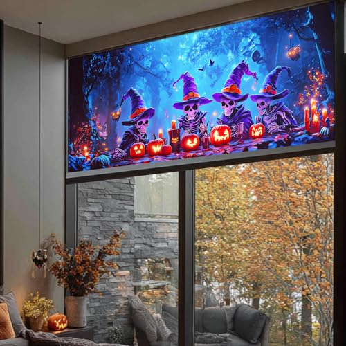 Vinilo Decorativo para Ventana con Diseño Halloween 39.3x17.7 pulgadas miniatura 5