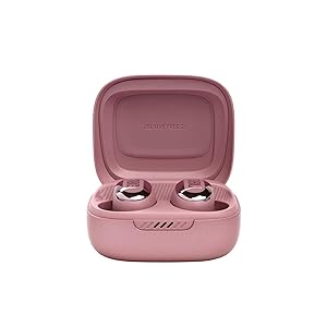 JBL Live Free 2 - True Wireless Noise Cancelling Earbuds, Up to 35hrs of Playtime, 6 mics for Perfect Calls with Zero Noise, IPX5 Waterproof, Oval Tubes for Better Comfort, Isolation, & bass (Rose)