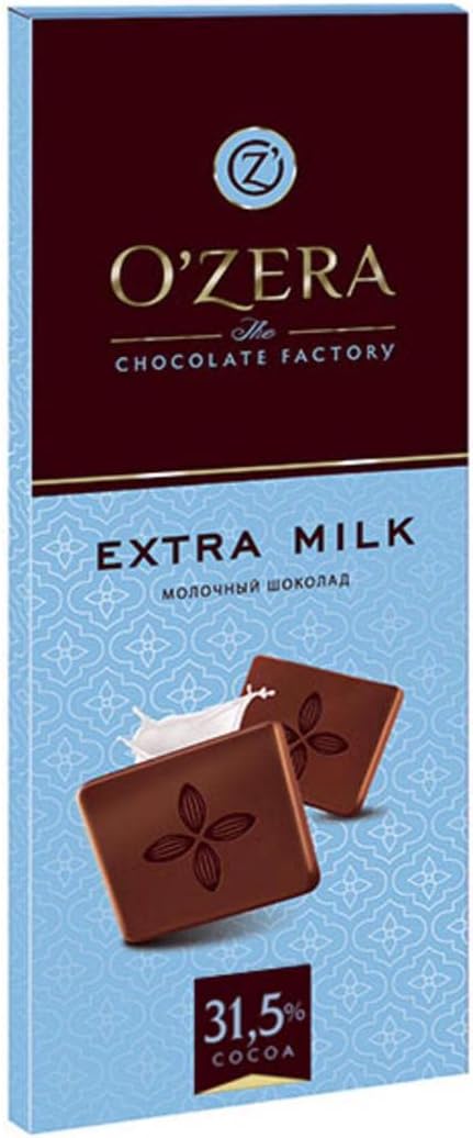 O`Zera Extra Milk chocolate 90gmx18