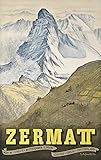 Zermatt Poster Reproduktion – Format 50 x 70 cm Luxus 