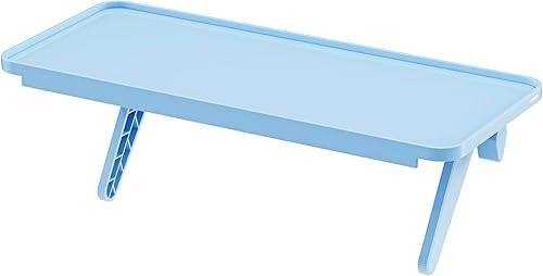 Miniatura 8 de Pixio Estante superior de almacenamiento de monitor blanco de 12 pulgadas, plataforma ajustable, ajuste universal, soporta hasta 13 libras, funciona