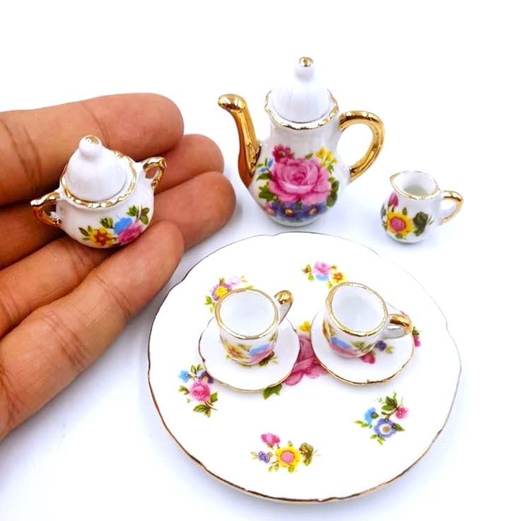 Amazon | ミニチュア ティーカップ セット 16サイズ ドールハウス
