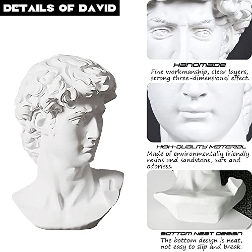 Estatua de David en Resina 6 Pulgadas para Decoración miniatura 5