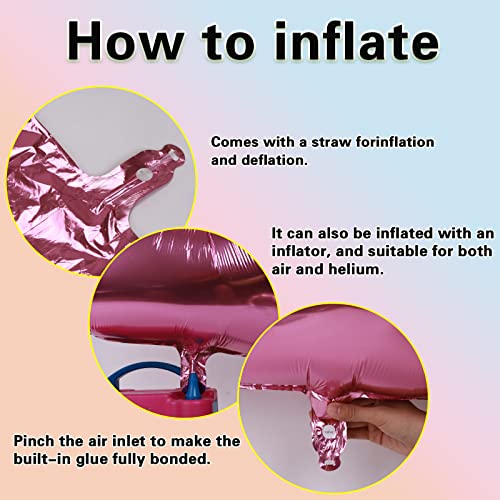 40 Inch Pink Number 6 Balloon Large Size Jumbo Digit 6 Mylar Foil Helium Pink Balloons For 6Th Birthday Party Boys Girls Celebration Decors 6 Years Old Anniversary Photo Shoot For Kids Gift #TOP6