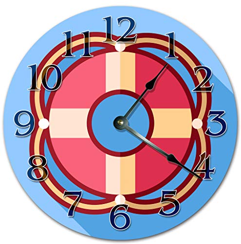 Reloj de Pared Analógico 10.5" Cartoon Lifebuoy miniatura 1