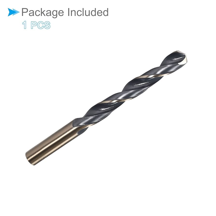 CoCud Twist Drill Bits, 12.5mm Cutting Edge, Titanium