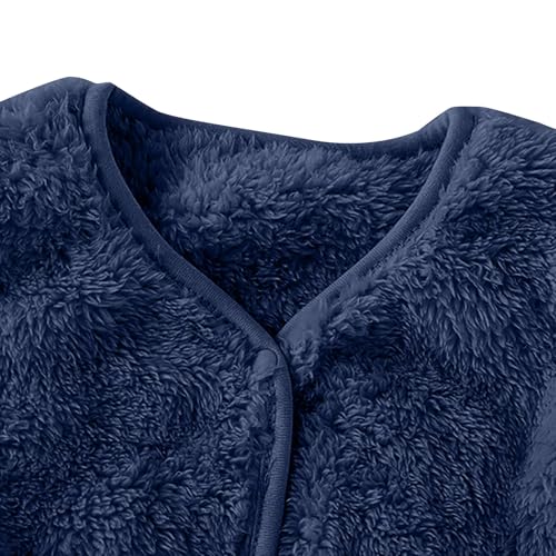 Kids Fuzzy Vest Sherpa Fleece Jacket Toddler Girls Snap Buttons Sleeveless Polar Fuzzy Coat Fall Winter Warm Outwear2