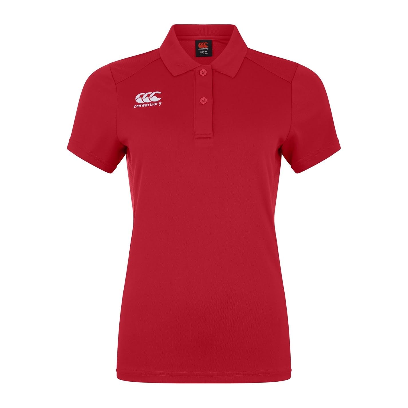 Canterbury Womens Club Dry Polo Red 14