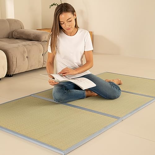 MustMat Tatami Mat Japanese Futon Mattress Portable Tatami Mattress Foldable