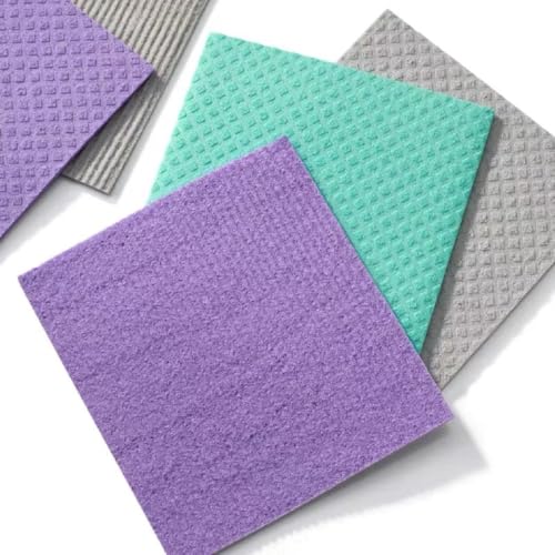 Reusable Cleaning Cellulose Sponge Cloths Absorbent Wipes Clean Kitchen Car Dish Eco-Friendly Dishcloth Hand Towel Auto - 1pack (5pcs) - Image 4
