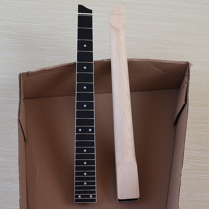 Gryf gitary elektrycznej 24 progi Klon kanadyjski Naturalny gryf gitary 5,6 cm szerokości Ładne, ręcznie robione(M1 synthetic wood)