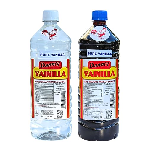 Danncy Vanilla Dark & Clear 33 oz 2 Pack – Authentic Mexican Vanilla Flavor