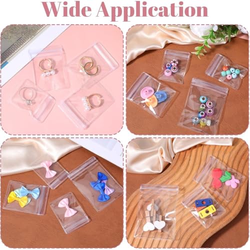 Bolsas para guardar pulseras y joyas de plástico transparente 300 uds 3