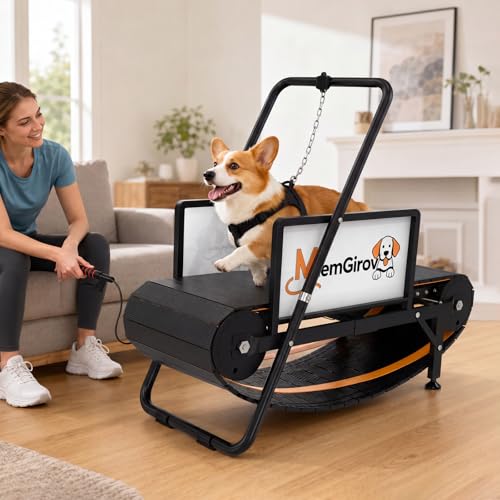 MlemGirove Dog Treadmill Non-Motorized for Small Medium Dogs Indoor & Out