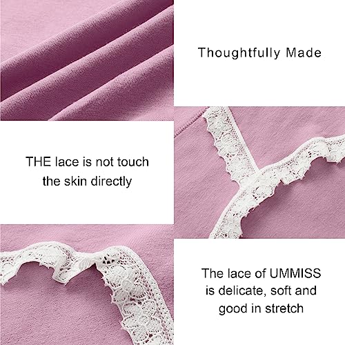 Image of Womens Underwear,Cotton Mid Waist No Muffin Top Full Coverage Brief Ladies Panties Lingerie Undergarments for Women Multipack