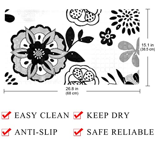 Tapis de bain lavable en machine antidérapant avec ventouses de fixation - 5