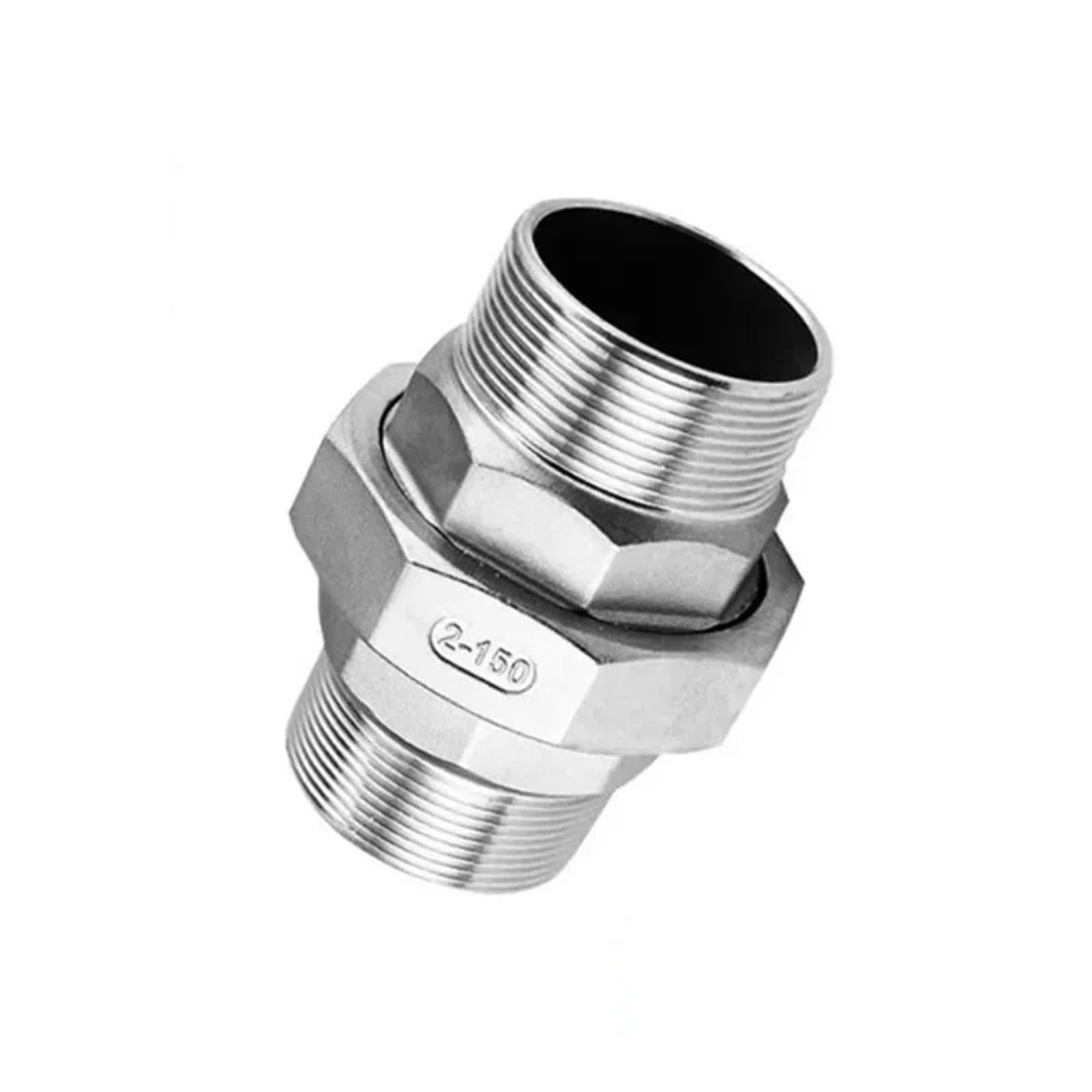 2" BSPP Female Thread 304 316 Stainless Steel Union Pipe Fitting Connector Coupler(316SS Male)