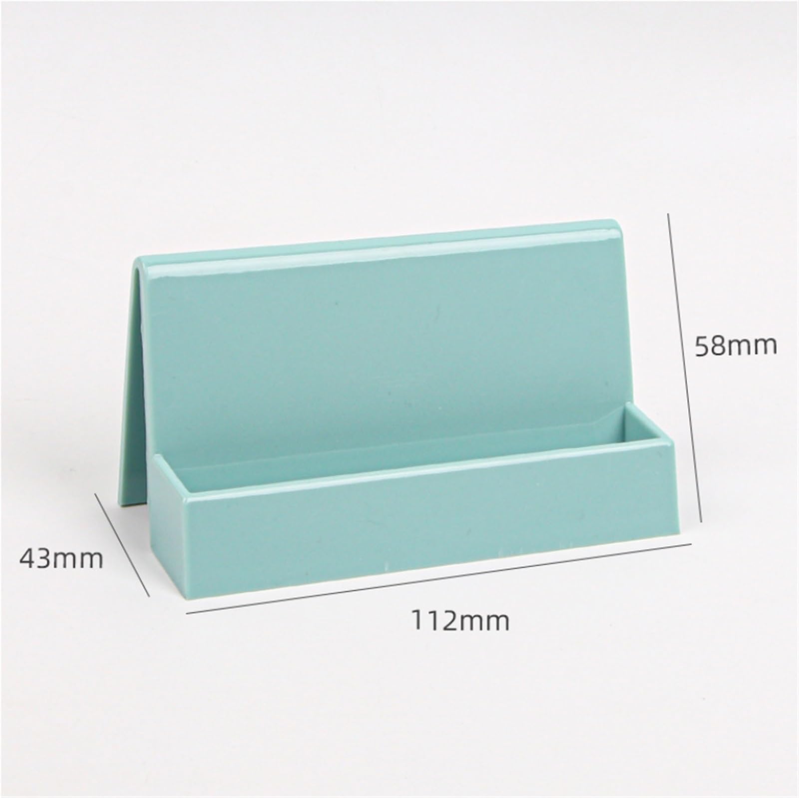Porte Cartes Visite Porte-Cartes De Visite en Plastique for Cartes, Présentoir for Bureau Rangement(Grün)