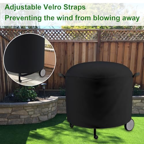 Cover Geny Extra Large Grill Cover Fits Weber Ranch Kettle Charcoal Grill 37",Char-Griller AKORN Kamado Charcoal Grill Model E16620,Outdoor Round Grill Cover(46" D)