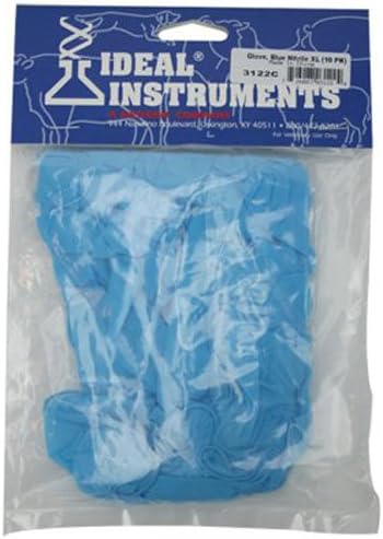 neogen corporation 3122 Ideal, 10 Pack, Extra Large, Blue, Nitrile Disposable Glove