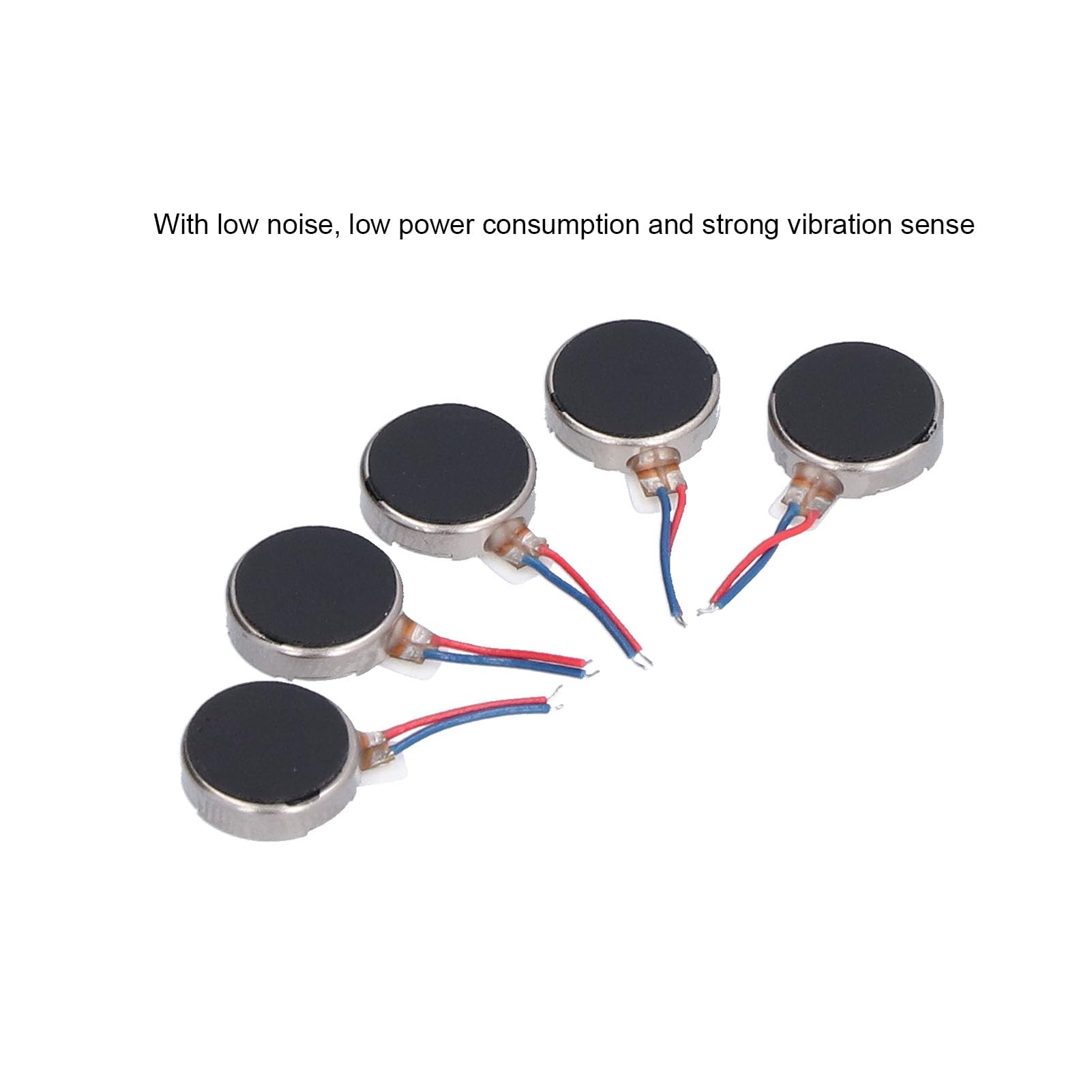 Moteurs à Vibration DC 3V 10x2.7mm Plat Coin, Micro Moteur Anti-Interférence Silencieux pour Téléphone Portable et Appareils Électroniques, 50 Pièces