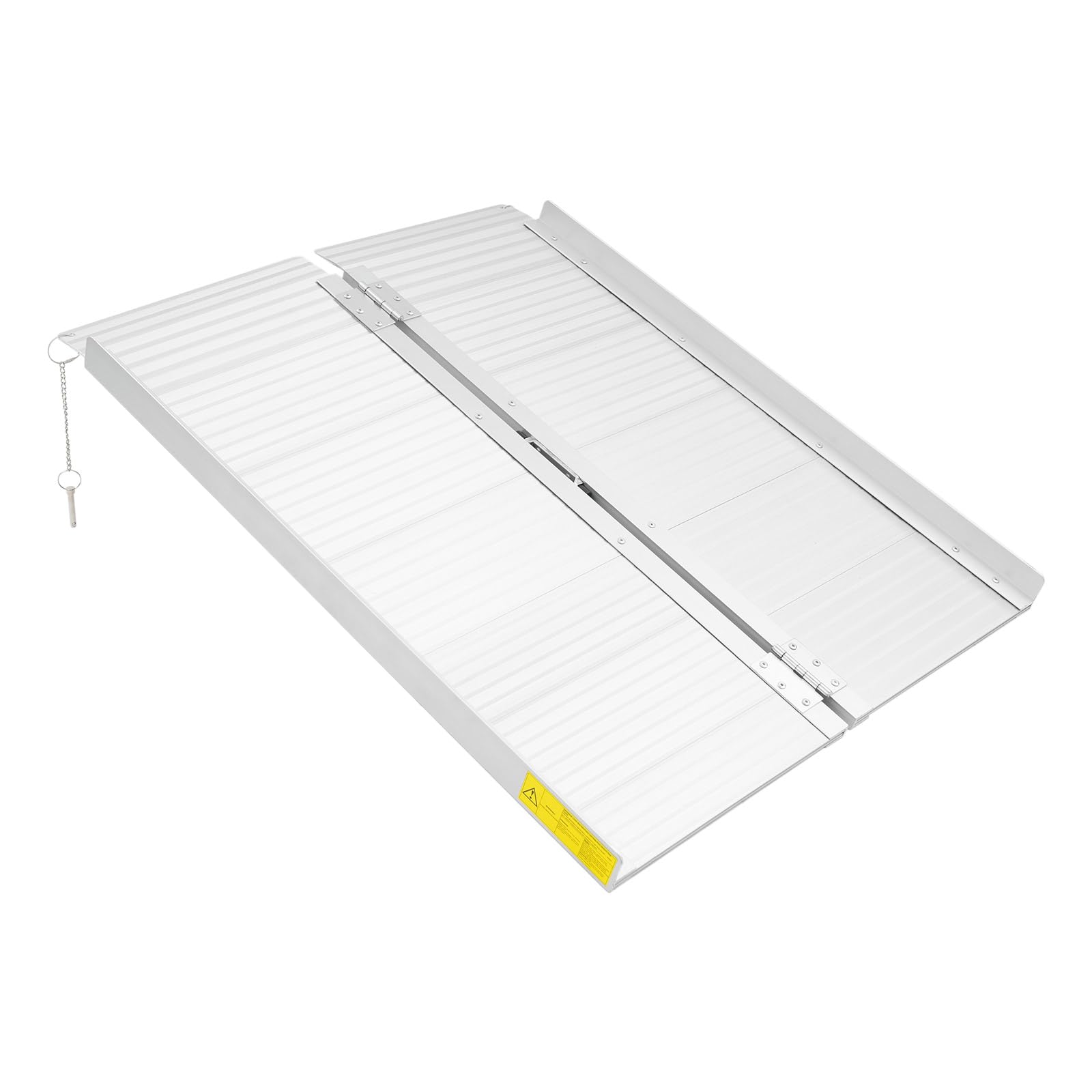 Rampa plegable para silla de ruedas, 90 x 73 cm, capacidad de carga de 300 kg, antideslizante y portátil, para peldaños, escaleras, umbrales, sillas de ruedas, scooters, carros de mano