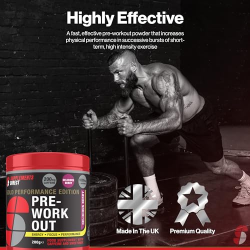 Gold Pre Workout Supplements direct - Delicious Berry Energy Drink with Creatine, Caffeine, Beta Alanine, Citrulline Malate, Amino Acids, Beta Alanine, Vitamin B, Vitamin B12 - Image 3