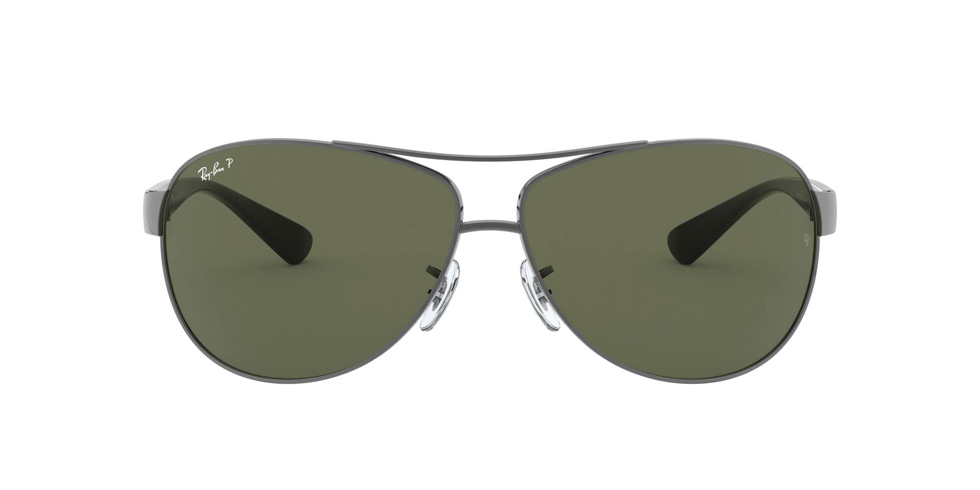Ray-Ban Unisex-Adult's Aviator Sunglasses, Gunmetal (Gunmetal), 63