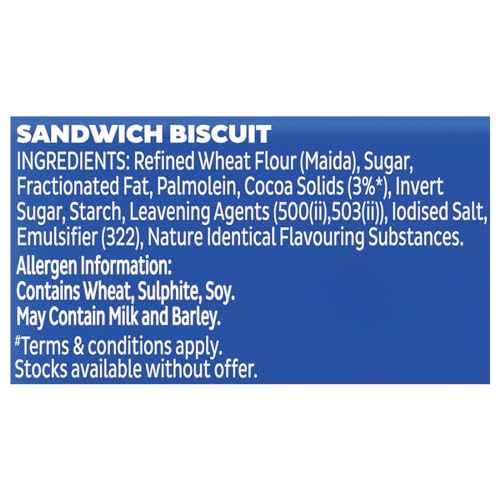 Image of Cadbury Oreo Chocolate Flavour Creme Sandwich Biscuit, 288.75 g (Pack of 3)
